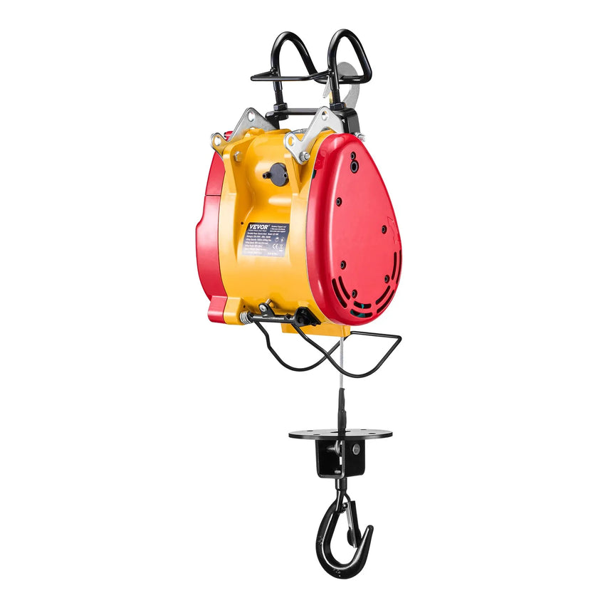 VEVOR 2-in-1 Portable Electric Hoist Winch 1100LBS Wired/Wireless Remote Control