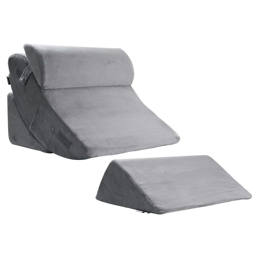 VEVOR Orthopedic Bed Wedge Pillow 4 Pcs Adjustable for GERD Sleep Back Leg Neck