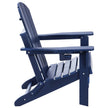 VEVOR Adirondack Chair Plastic Set of 2 All-Weather Folding Fire Pit Navy Blue