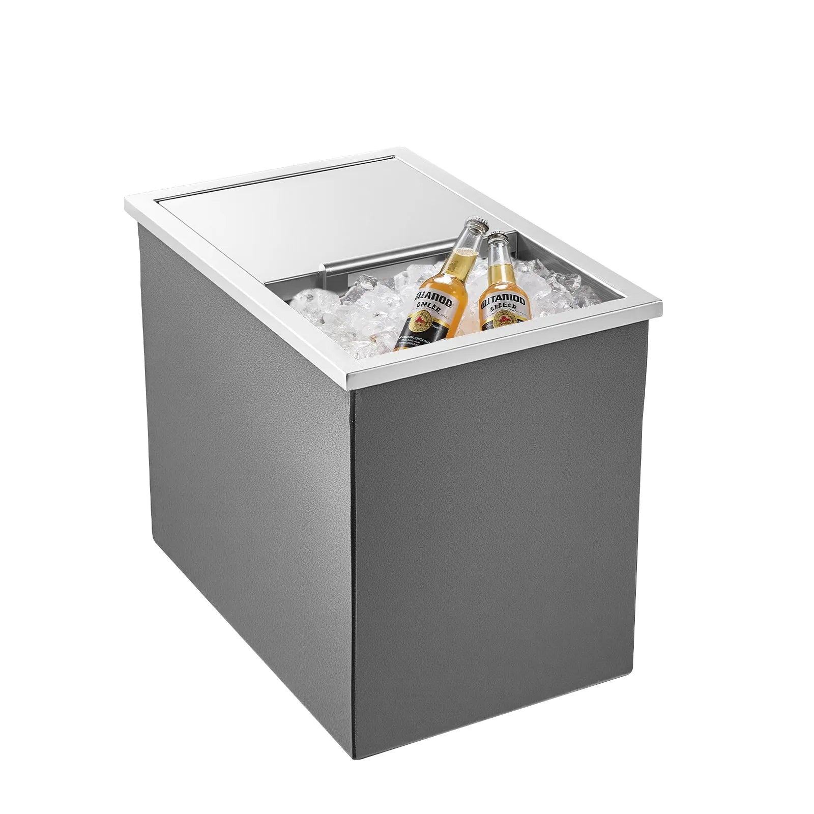 VEVOR 28.6 Qt Drop in Ice Chest Ice Cooler Ice Bin Stainless Steel 18