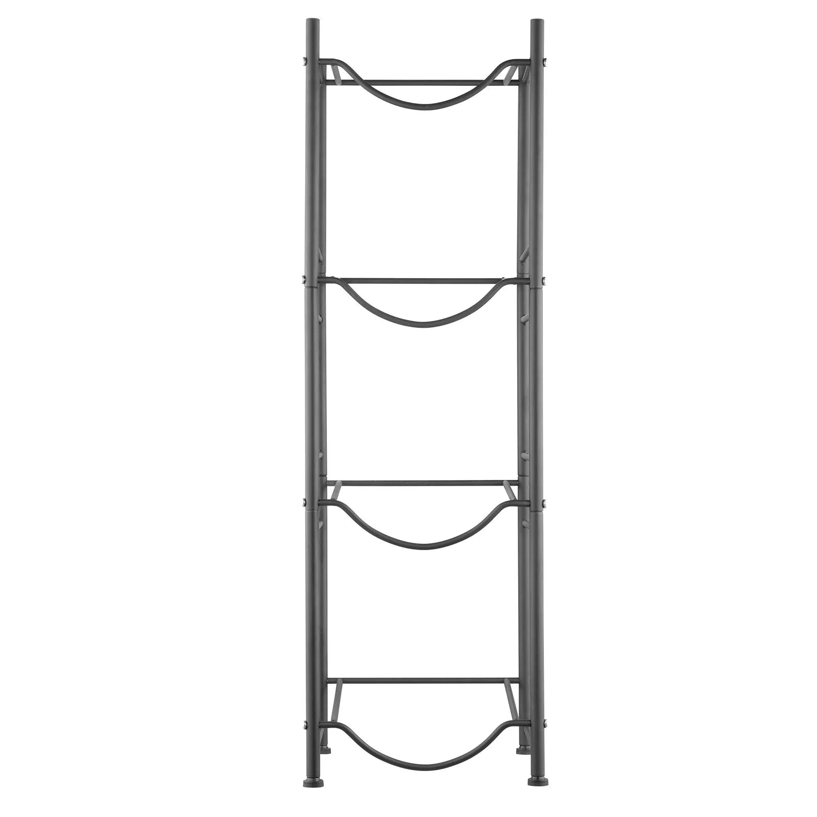 VEVOR 4 Tiers Water Jug Holder Single Row Water Bottle Rack for 4 Bottles Black