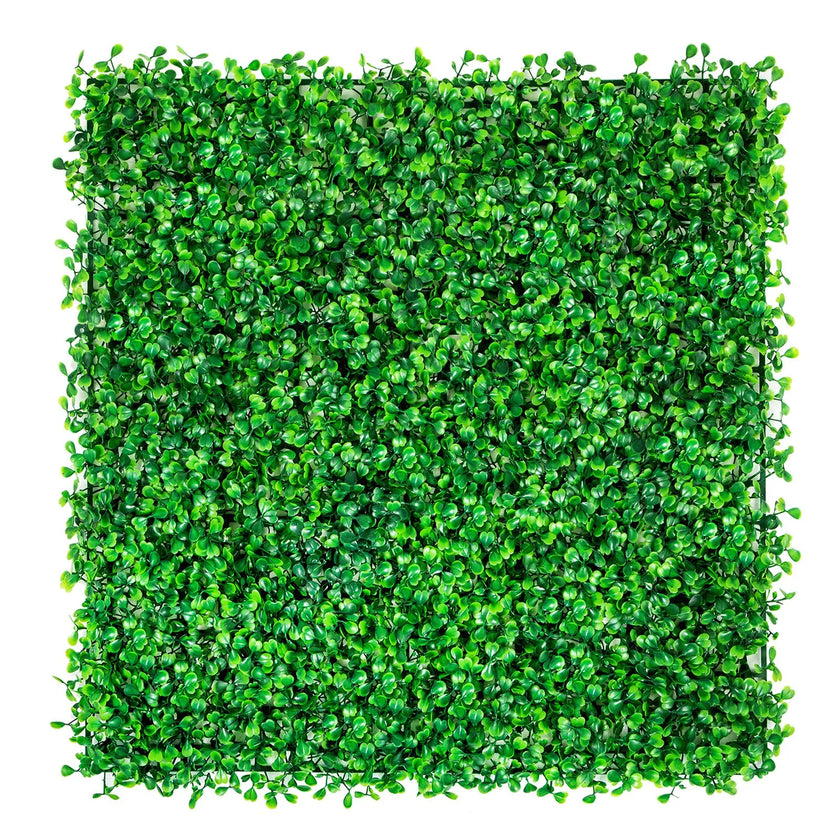 VEVOR 12PCS 10x10 inch Artificial Boxwood Panels, Boxwood Hedge Wall Mat,Artificial Grass Backdrop Wall, Privacy Hedge Screen UV Protected for Outdoor Indoor Garden Fence Backyard