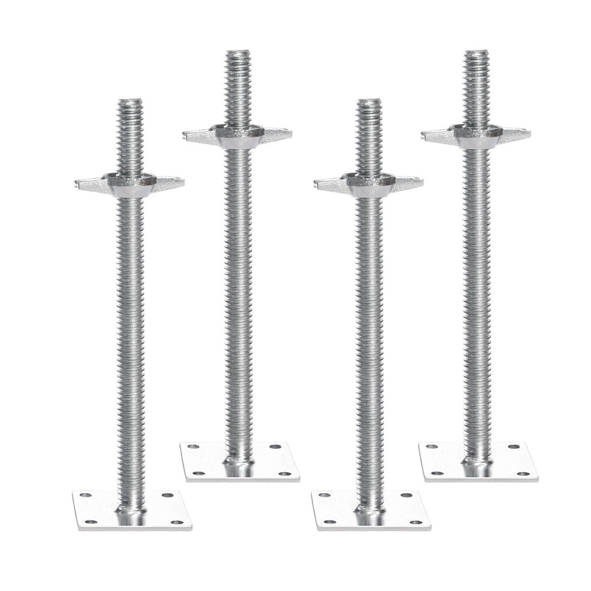 VEVOR 4-Pack Adjustable Leveling Jacks Solid Screw for Baker-Style Scaffolding