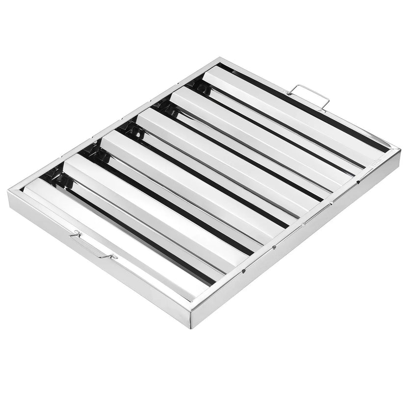 VEVOR 24.5Wx19.5H Inch Commercial Hood Filter Range Hood Baffle Stainless Steel