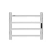 VEVOR 4-Bar Towel Warmer Rack Wall Mounted Heated Towel Rack for Bathroom Silver