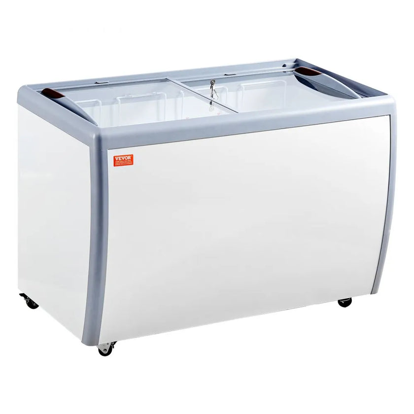 VEVOR 13.1Cu.ft Commercial Ice Cream Display Case Gelato Dipping Freezer Cabinet