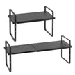 VEVOR 2 Tier Cabinet Organizer Shelf Counter Shelves Steel Storage Spice Rack