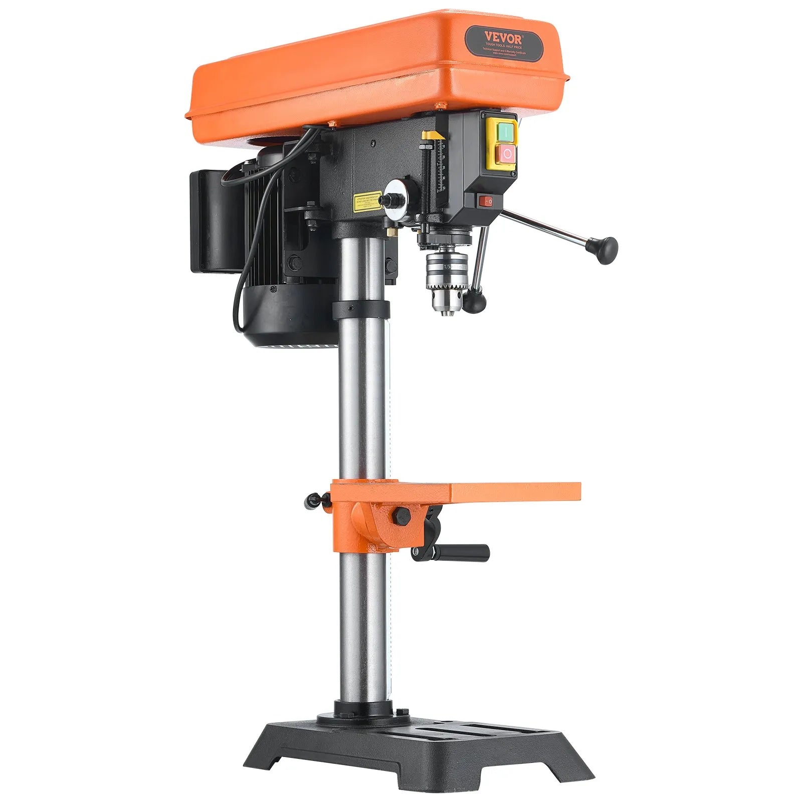 VEVOR 10in Benchtop Drill Press Tabletop Drilling Machine 610-2800RPM Adjustable