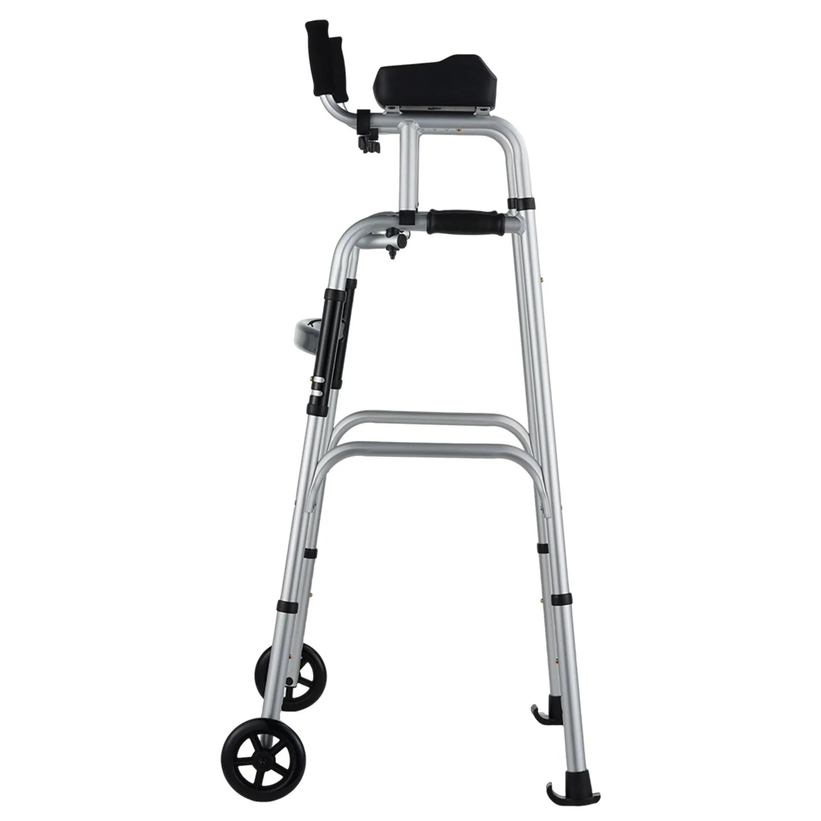 VEVOR 2 in 1 Folding Walker with Armrest Pads & 5