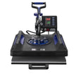 VEVOR 5 in 1 Heat Press Machine 15x15 in 30oz Tumbler Press T-Shirts Black+Blue