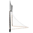 VEVOR 12x9 ft Hockey Lacrosse Goal Backstop with Extended Coverage Training Net