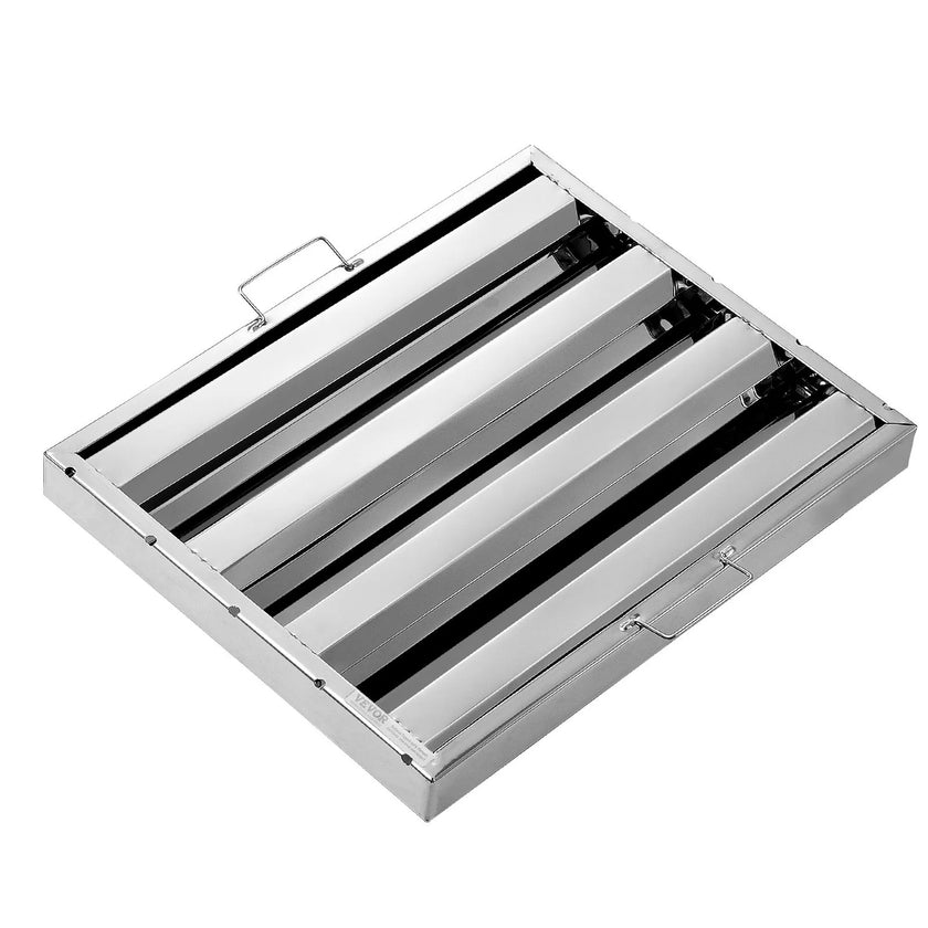 VEVOR 15.5Wx19.5H Inch Commercial Hood Filter Range Hood Baffle Stainless Steel