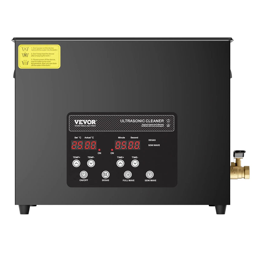 VEVOR 15L Ultrasonic Cleaner Cleaning Machine with Basket Heater and Timer 360W