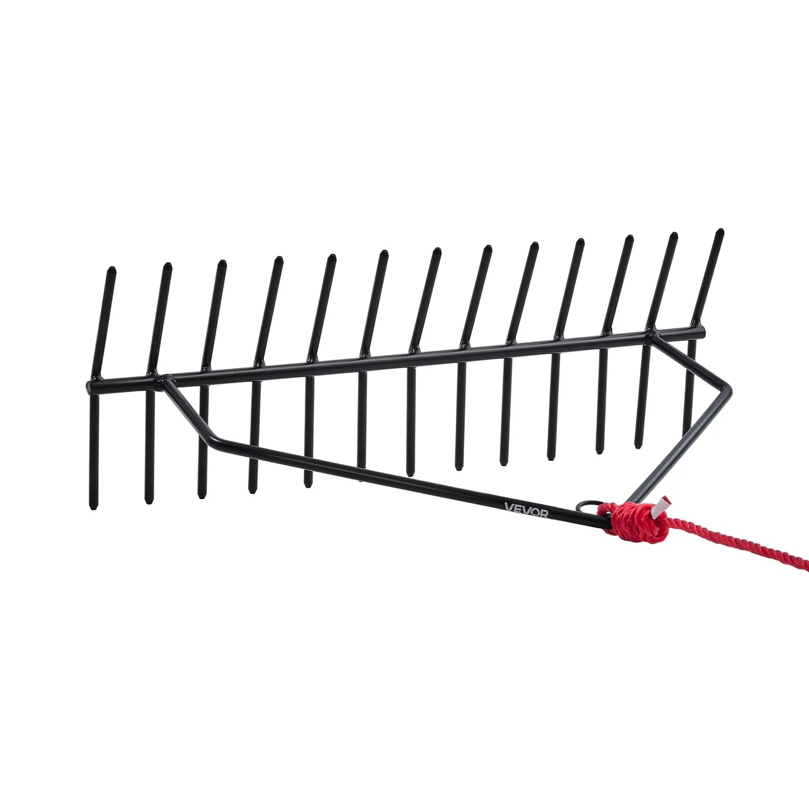 VEVOR 24x8.7 in Pond Aquatic Weed Rake Double-Sided Lake Weed Rake 30ft Rope