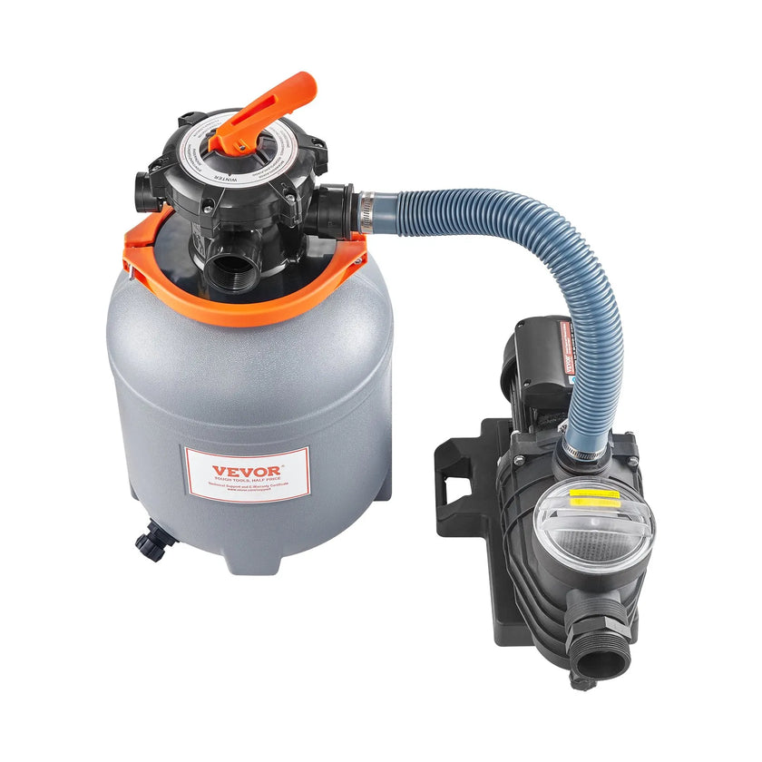 VEVOR 12 in Sand Filter Pump for Above Ground Swimming Pools 1/3 HP 2650 GPH