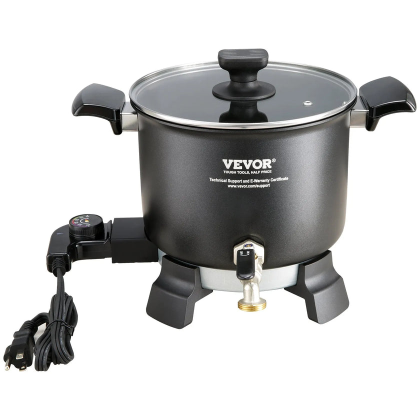VEVOR 5 L Wax Melter for Candle Making, Large Electric Wax Melting Pot Easy Pour Spout, 4-level Temperature Control, Easy Clean for Candle Soap Cream Beauty Bulk Production Business or Home