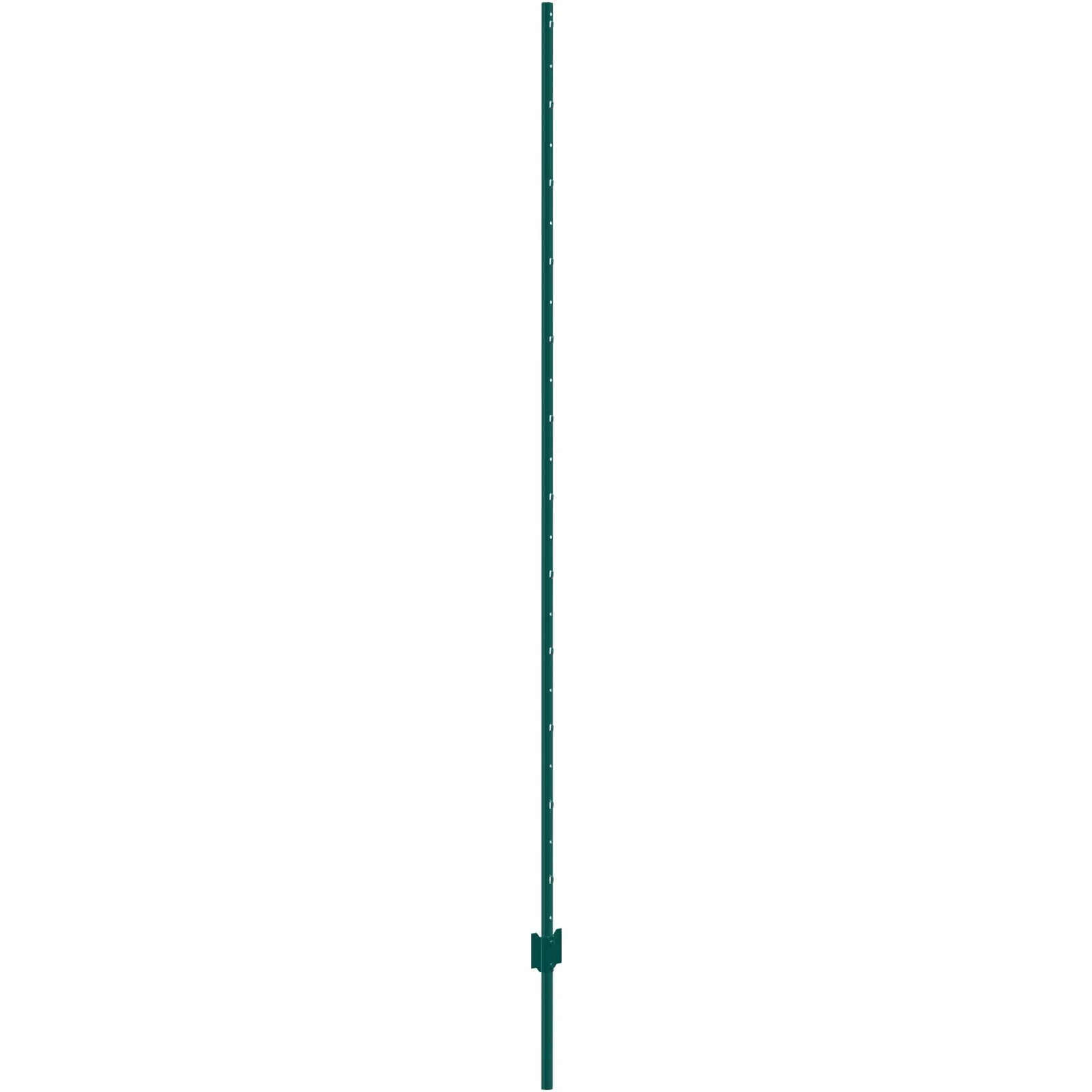 VEVOR 7 Feet Fence Post 10 Pack T-Post Heavy Duty Metal Fence Posts Green