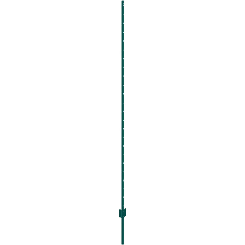 VEVOR 7 Feet Fence Post 10 Pack T-Post Heavy Duty Metal Fence Posts Green