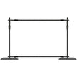VEVOR 10ft x 10ft Pipe and Drape Kit, Heavy Duty Backdrop Stand with Carbon Steel Base, Adjustable Backdrop Support with 2 Clamps and A Carry Bag for Wedding, Party, Event, Photography, and Exhibition