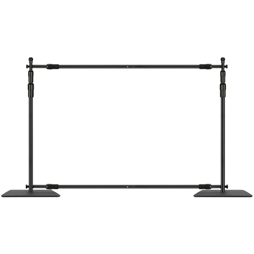 VEVOR 10ft x 10ft Pipe and Drape Kit, Heavy Duty Backdrop Stand with Carbon Steel Base, Adjustable Backdrop Support with 2 Clamps and A Carry Bag for Wedding, Party, Event, Photography, and Exhibition