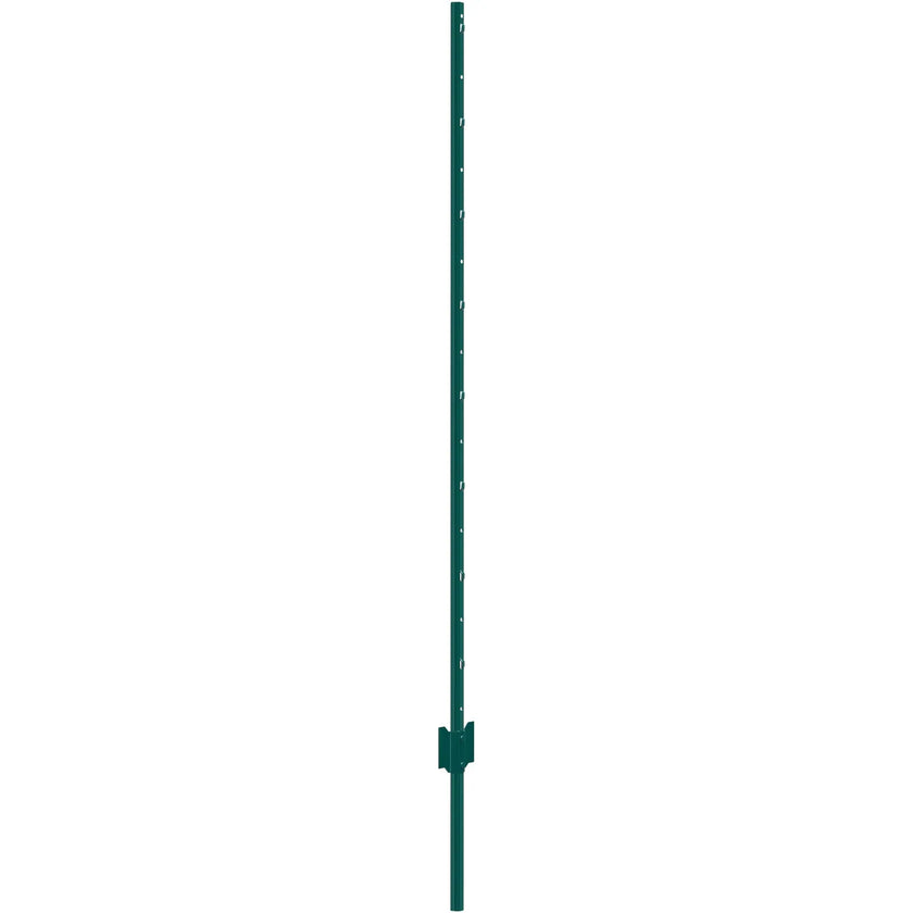 VEVOR 5 Feet Fence Post 10 Pack T-Post Heavy Duty Metal Fence Posts Green