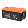 VEVOR 48V 105Ah Golf Cart Lithium Battery 20A Charger LCD Monitor & 4000+ Cycle