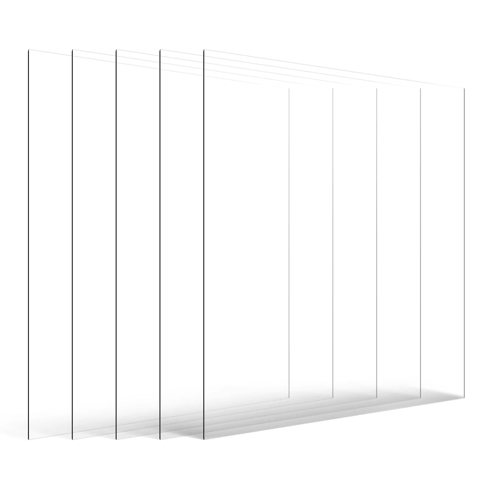 VEVOR 5-Pack PET/Plexiglass Sheets 24 x 36 Inch Plastic Sheets 0.04 Inch Thick
