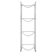 VEVOR 4 Tiers Water Jug Holder Single Row Water Bottle Rack for 4 Bottles Silver