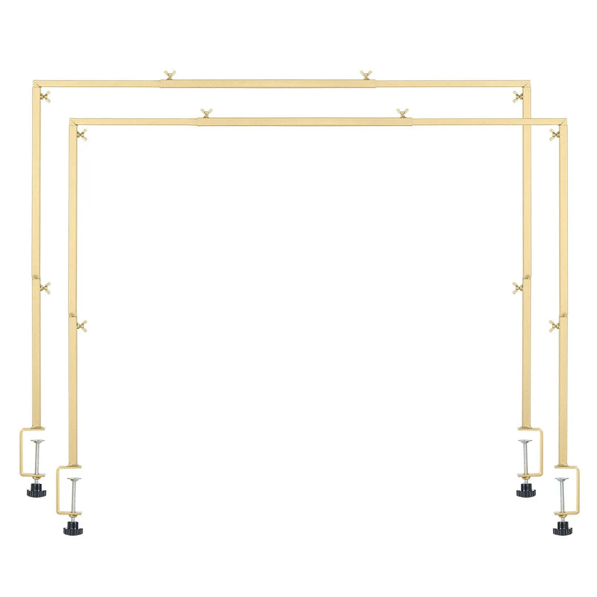 VEVOR 2Pcs Over The Table Rod Stand with Clamp Arch Frame 28-98 in L Adjustable