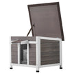 VEVOR Outdoor Cat House Wooden Feral Cat Shelter with Roof Door Flaps & Window