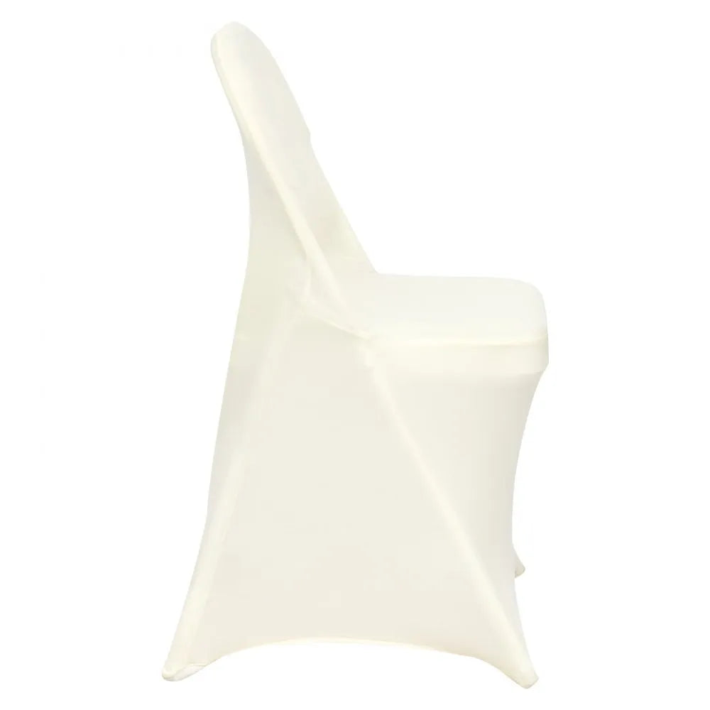 VEVOR 30PCS White Stretch Spandex Folding Chair Covers for Wedding Party Dining