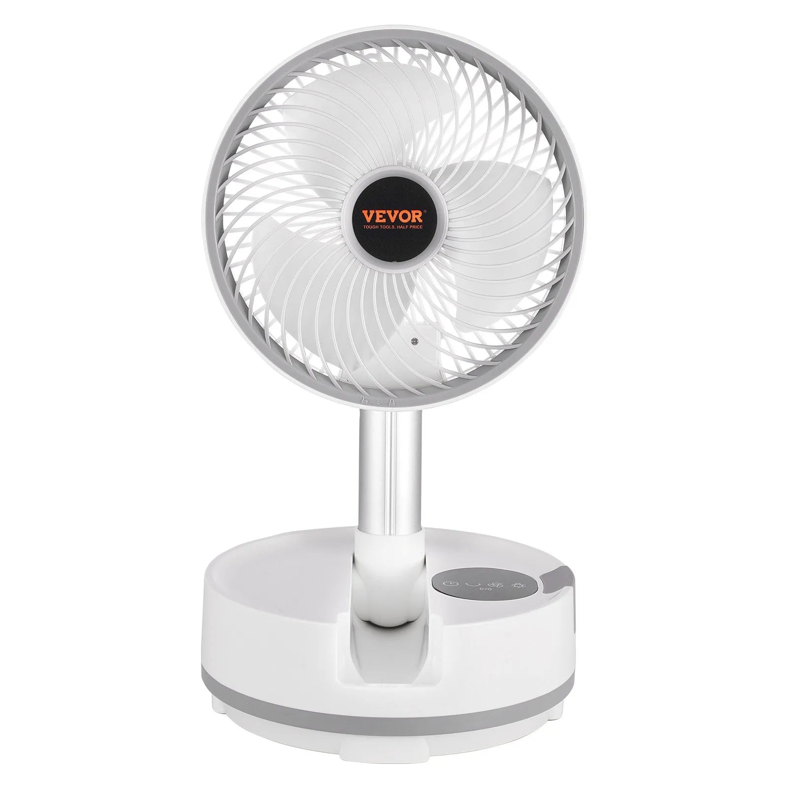 VEVOR 8 inch Foldable Rechargeable Oscillating Fan 3 in 1 Remote 8 Speeds
