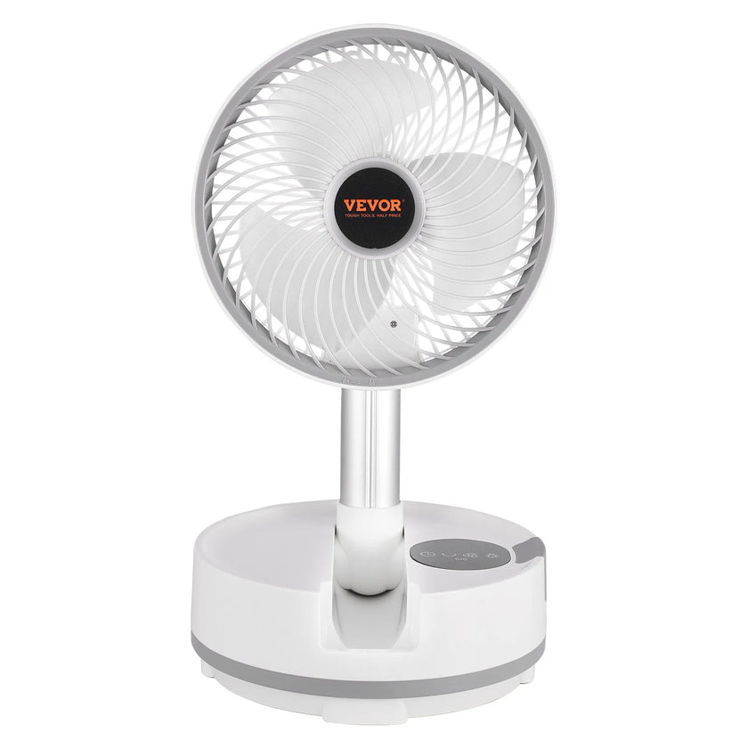 VEVOR 8 inch Foldable Rechargeable Oscillating Fan 3 in 1 Remote 8 Speeds