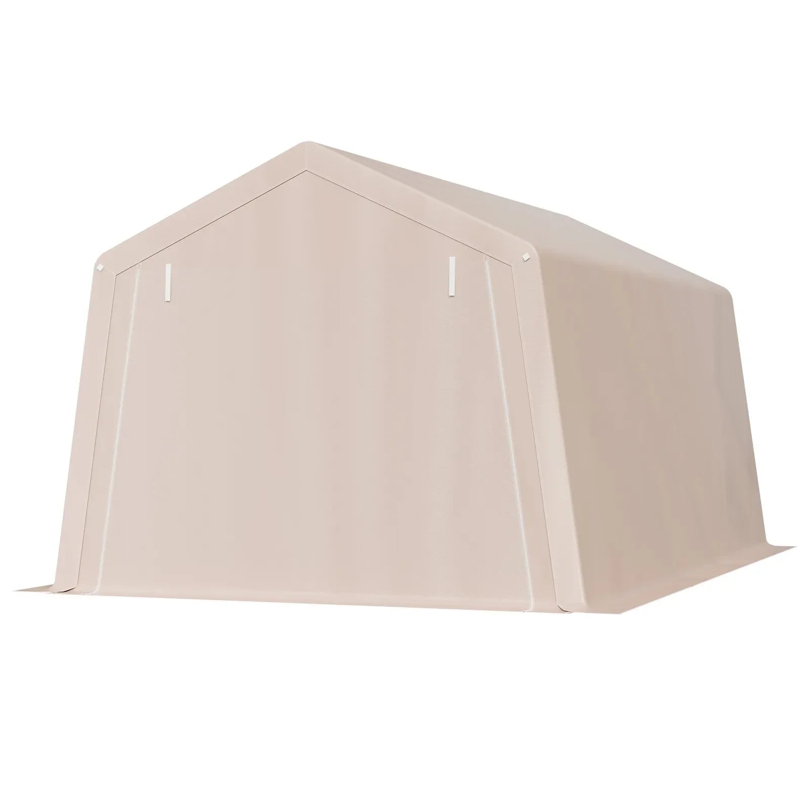 VEVOR Outdoor Storage Portable Shed 10x15 ft Waterproof Canopy Garage 2 Doors