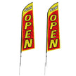 VEVOR Open Flags for Business Advertising Flags and Poles for Outside 16.3 FT