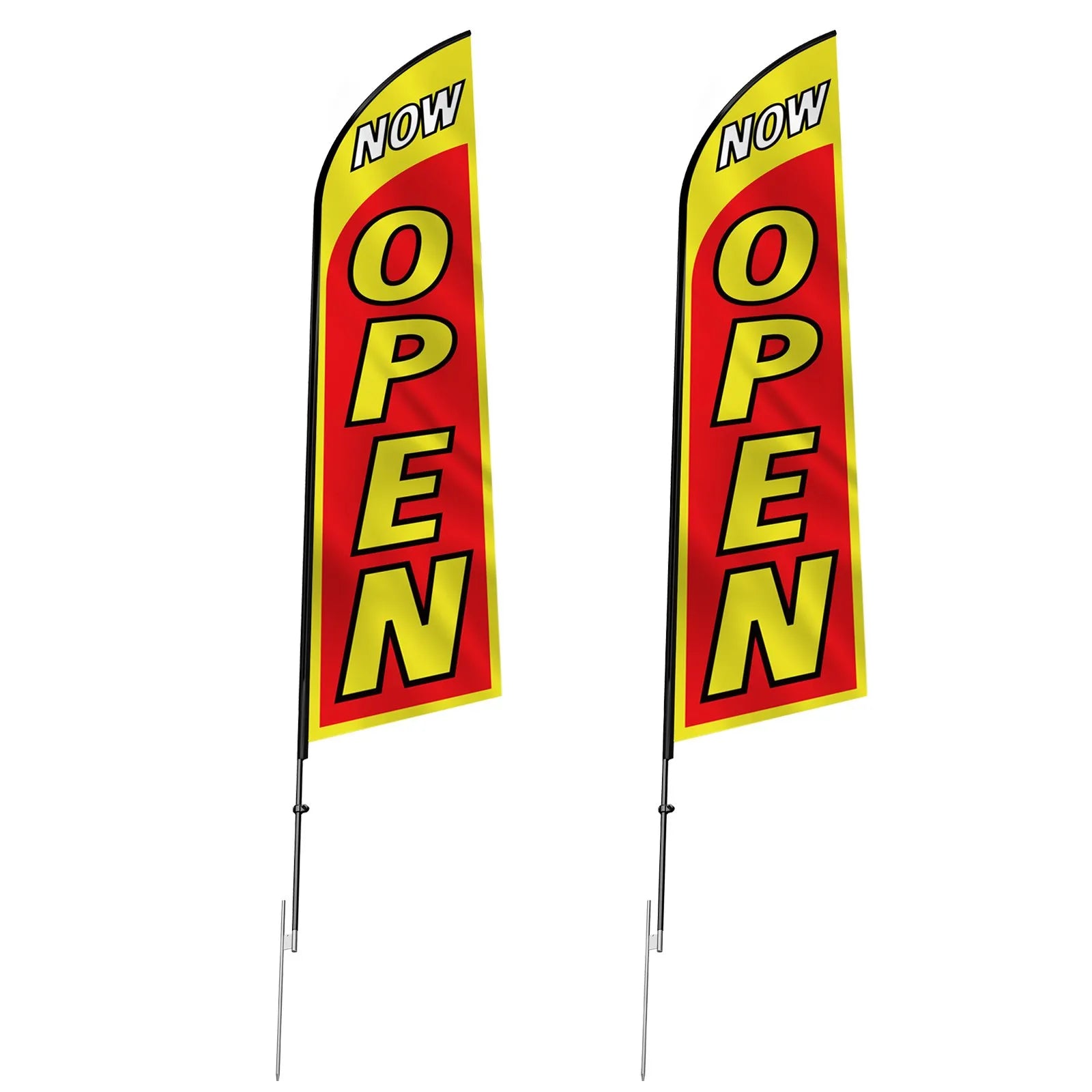 VEVOR Open Flags for Business Advertising Flags and Poles for Outside 16.3 FT
