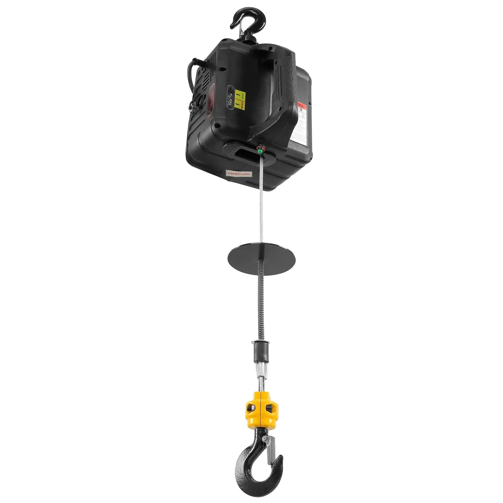 VEVOR 2-in-1 Electric Hoist Winch, 1100 lbs Capacity, 1500W Portable Power Winch Crane, 22.9 ft Lifting Height, 13 ft/min with Wireless Remote Control, for Garage, Warehouse, Factory Lifting Towing