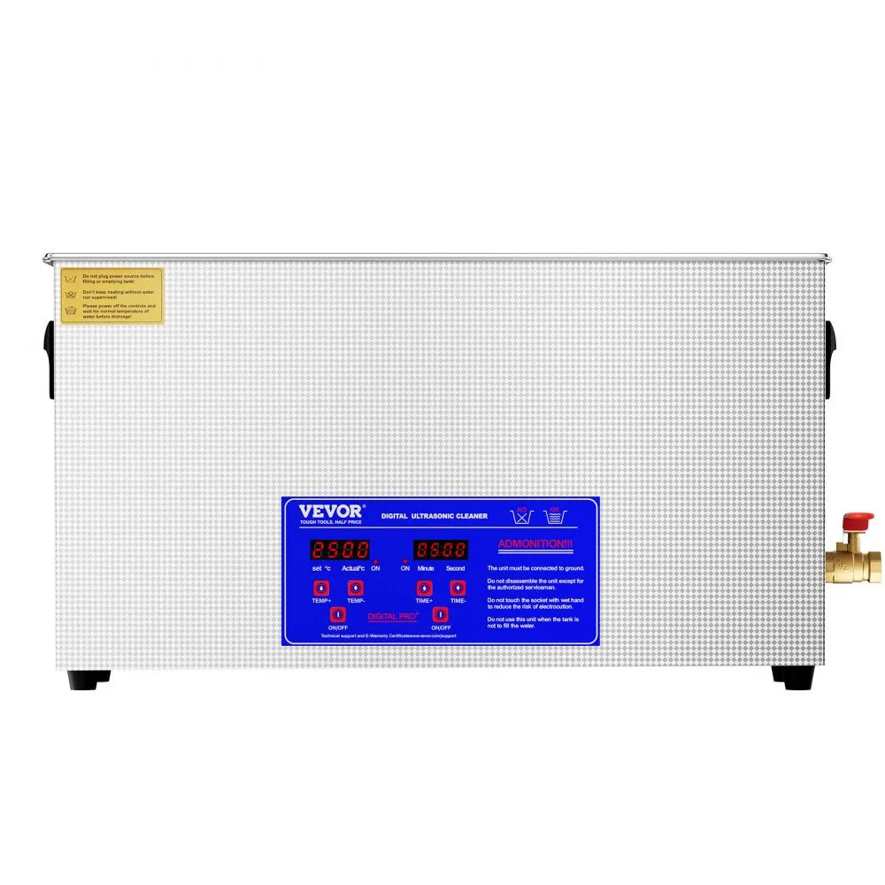 VEVOR 10L Ultrasonic Gun Cleaner 300W Ultra Sonic Cleaner Timer Heater Basket