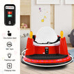12V Electric Kids Ride On Bumper Car with Flashing Lights for Toddlers-Red