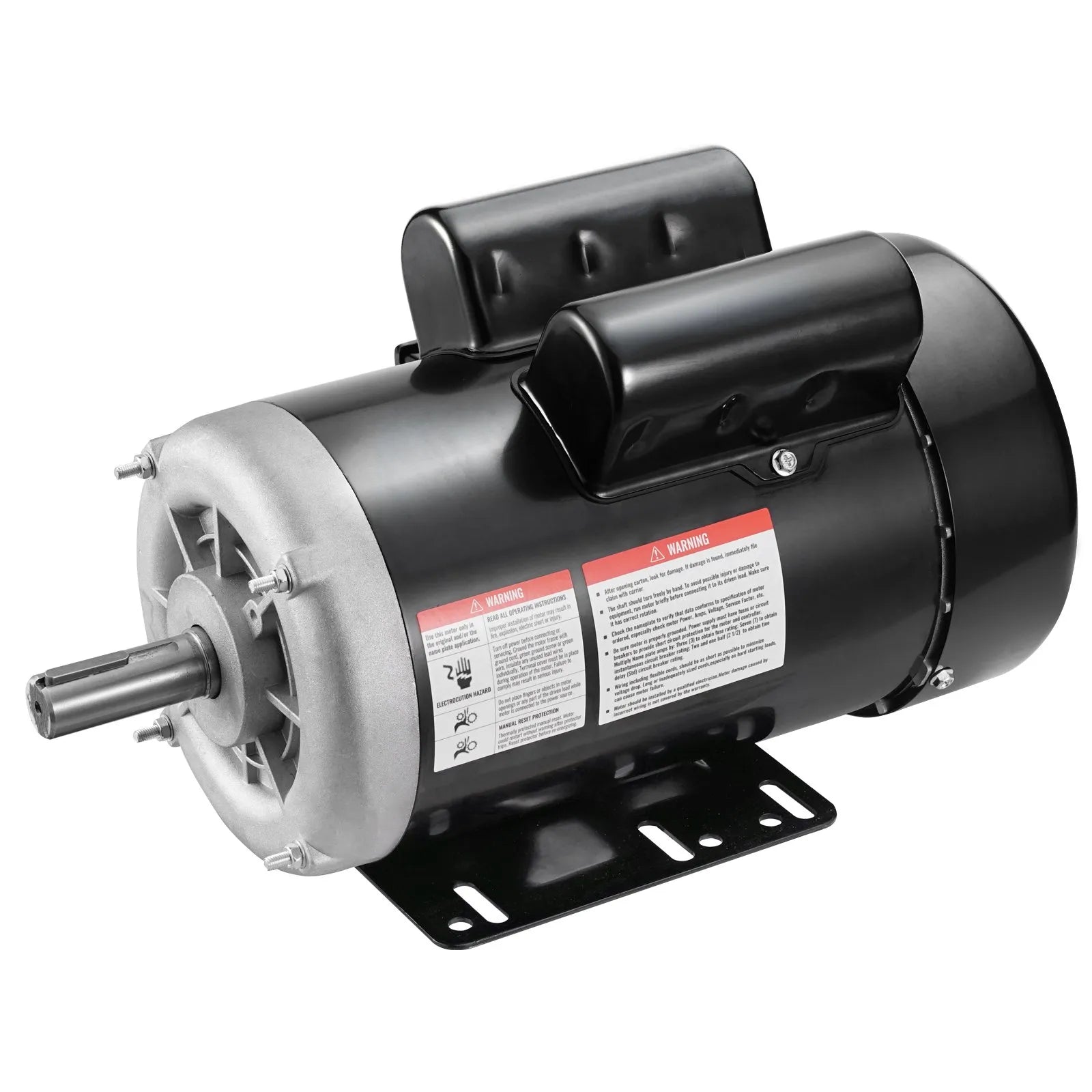 VEVOR 2HP Electric Motor 1725RPM AC115/230V 143/5T Frame 1-Phase 7/8