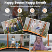 10 Feet Unique Flower Shape Trampoline with Galvanized Steel Frame-Orange