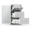 VEVOR Outdoor Kitchen Drawers Triple BBQ Access Drawers Island 16.5x29x20.5 in