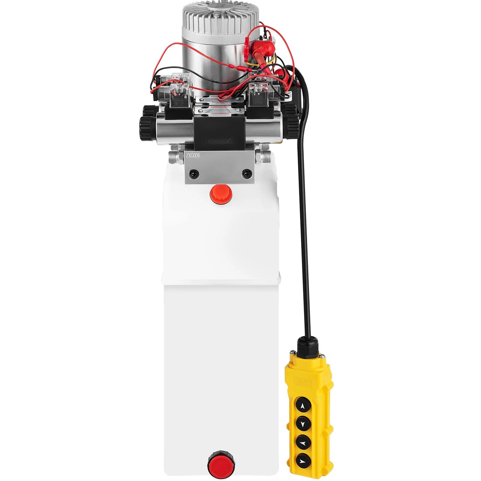 8L 12V DC Double Acting Double Solenoid Hydraulic Power Pack Tank ZZ004235