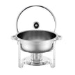 VEVOR 5 Qt 2 Pack Round Chafing Dish Buffet Set Full-Size Pan Stainless Steel