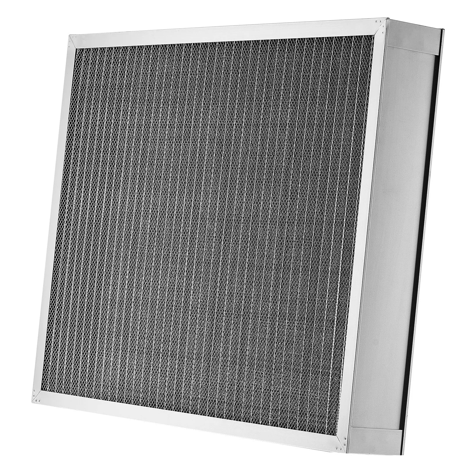 VEVOR 20x25x4 Aluminum Electrostatic Air Filter MERV 8 Actual 19.37x24.37x3.58
