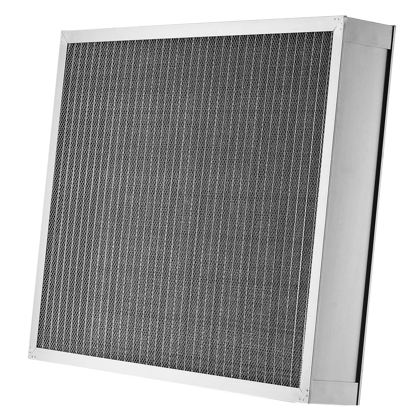 VEVOR 20x25x4 Aluminum Electrostatic Air Filter MERV 8 Actual 19.37x24.37x3.58