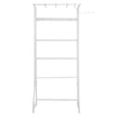 VEVOR Over Washer and Dryer Storage Shelf Single Row 3 Tiers Washer Rack White