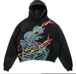 Men's And Women's Fashion Punk Design Fleece Printed Hoodie top