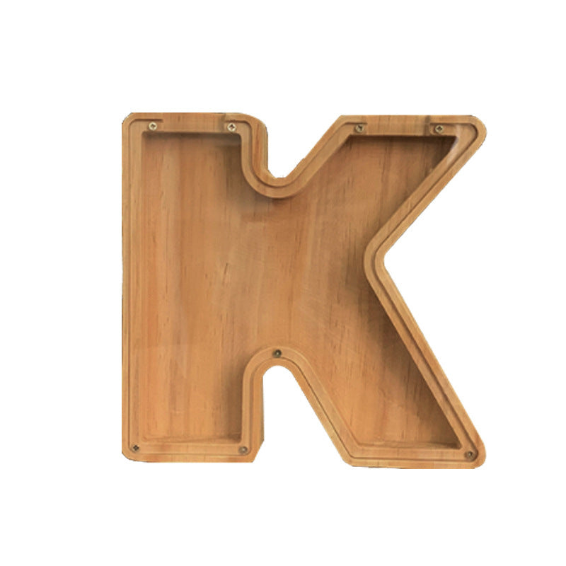 Wooden Animal & Alphabet Piggy Bank – Kids Holiday Gift, A–Z & Animal Styles