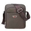 Men's Oxford Cloth Messenger Bag – Shoulder & Crossbody, Black & Brown
